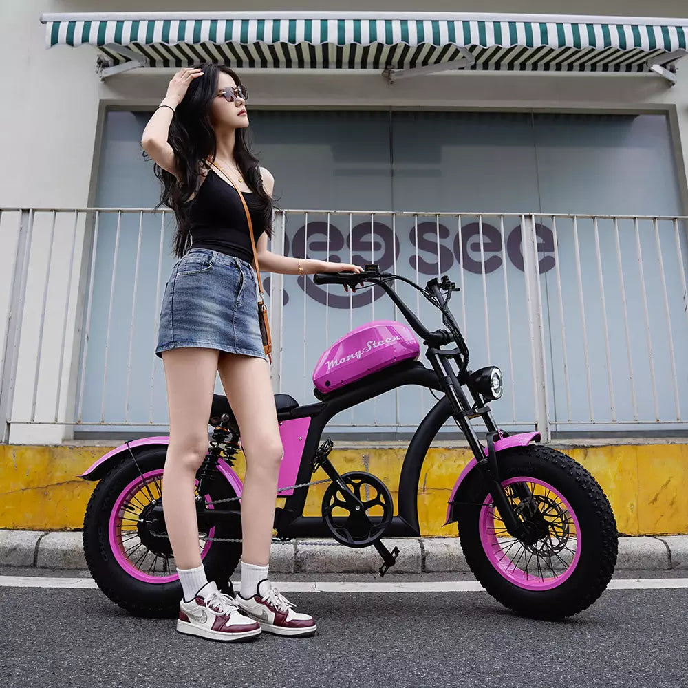 Mangosteen FT02 Mini Chopper Ebike 48V 22.5AH 250W 25km/H