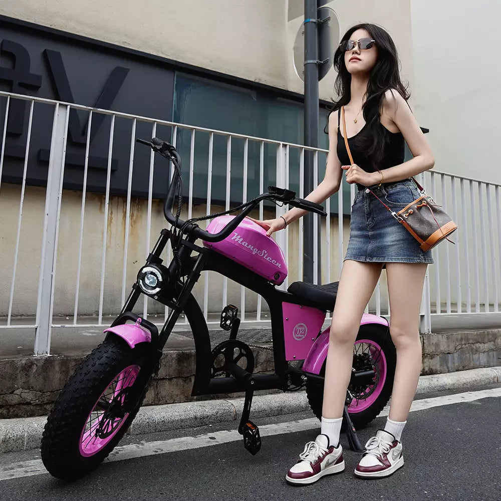 Mangosteen FT02 Mini Chopper Ebike 48V 22.5AH 250W 25km/H