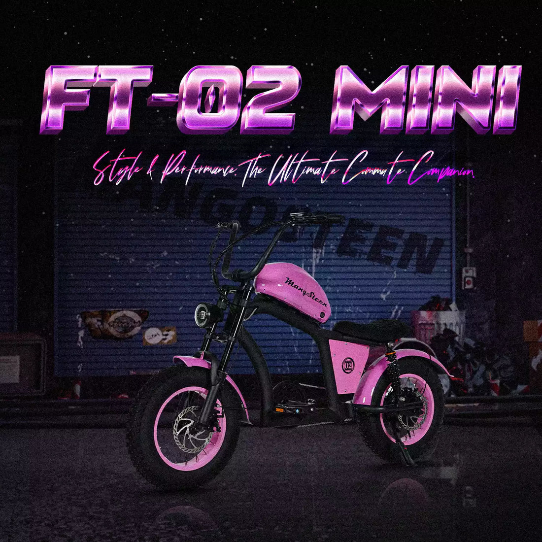 Mangosteen FT02 Mini Chopper Ebike 48V 22.5AH 250W 25km/H