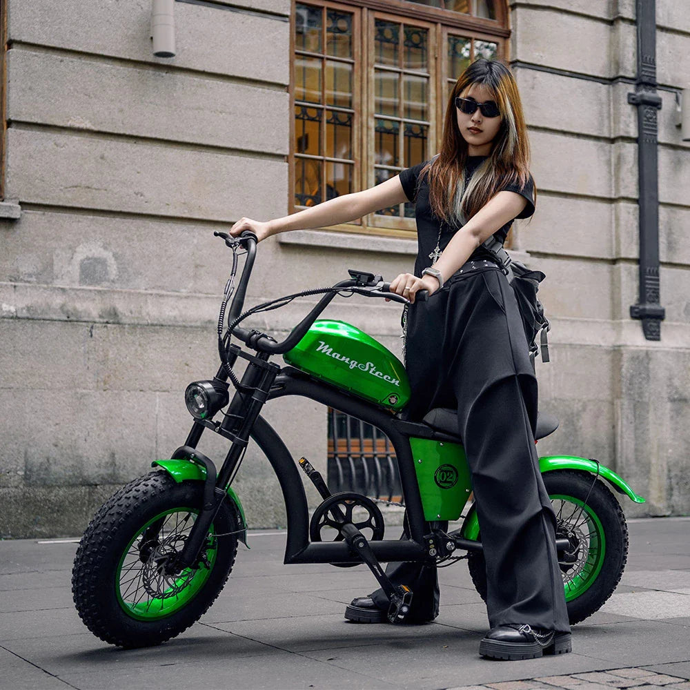 Mangosteen FT02 Mini Chopper Ebike 48V 22.5AH 250W 25km/H