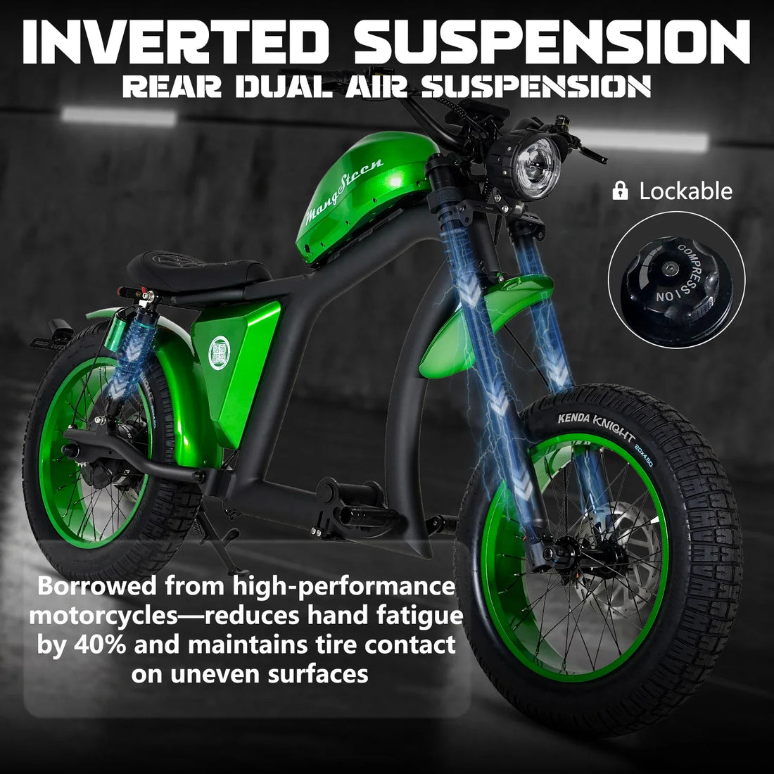 Mangosteen FT02 EEC Chopper Bike