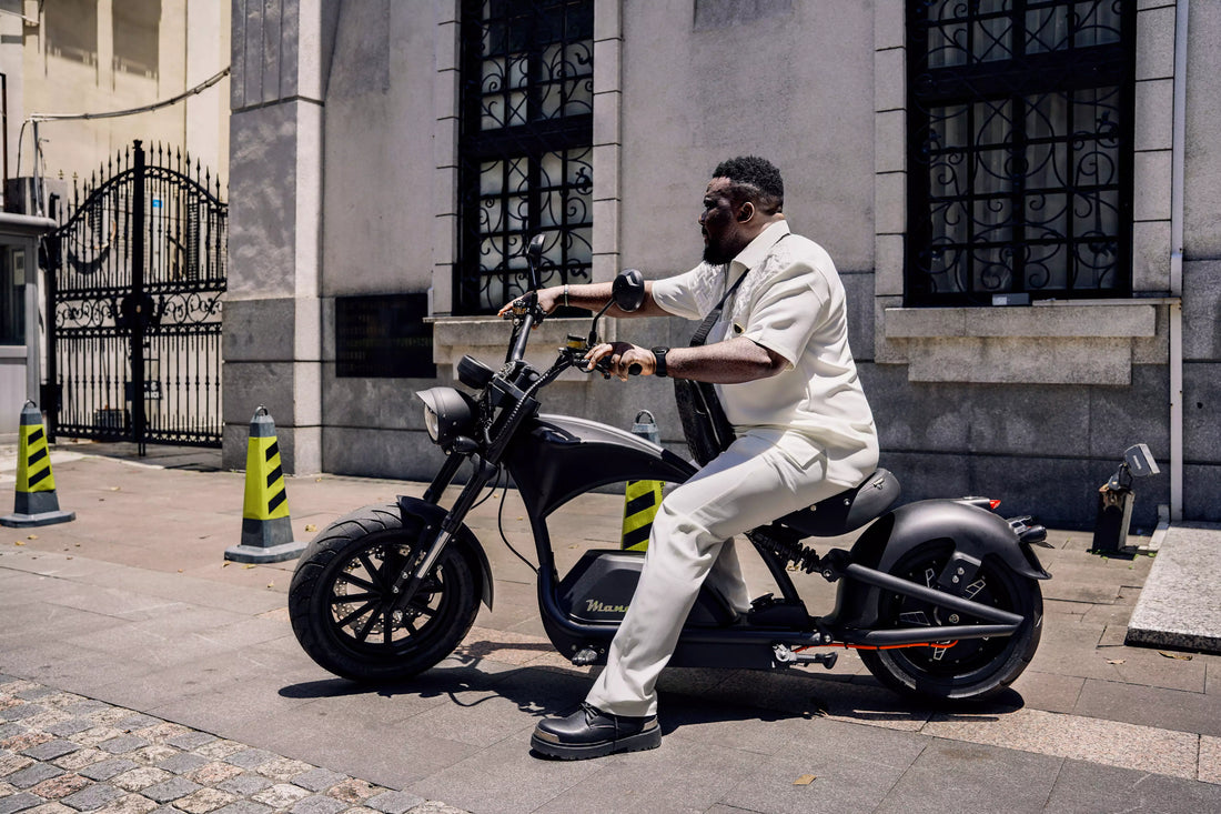 Mangosteen Electric Scooter Chopper Fat Tire Citycoco M1PS knight
